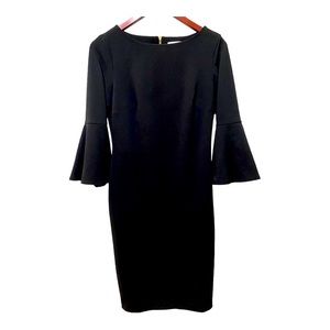 Calvin Klein Black Dress | Size 6 | NWOT| Very figure-flattering shape |